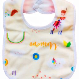 Luvlittle  Feeding Bibs With Snap Button Closure Pack of 3 - Multicolour image 3