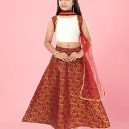BAESD Girls Ready to Wear Lehenga & Blouse With Dupatta-image-50