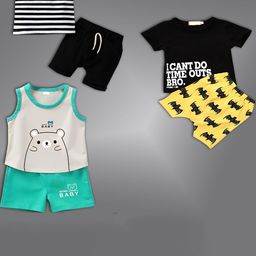 BAESD Unisex Kids Printed T-shirt with Shorts-18