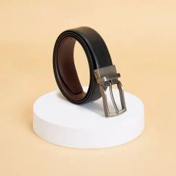 Byford by Pantaloons Black Leather Reversible Belt For Men-picture-11