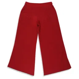 Elle Kids Maroon Solid Trousers-picture-11