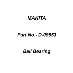Makita Ball Bearing Cove Beading Bit 3, Part No D-09553-1