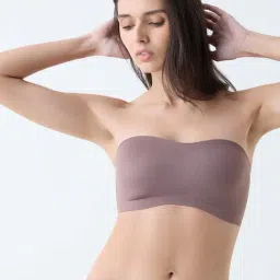 Wunderlove by Westside Light Brown Invisible Supergrip Strapless Bra-image-57