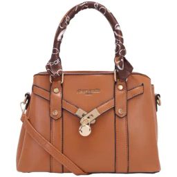 Pierre Cardin Tan Solid Satchel Handbag-image-29