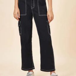 Coolsters by Pantaloons Kids Jet Black Flared Fit Pants-image-50