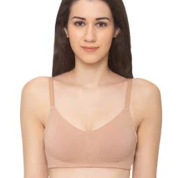 Candyskin Light Brown Non Wired Non Padded Full Coverage Bra-image-70