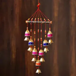 eCraftIndia Handcrafted Decorative Colorful Wall/Door/Window Hanging Bells-image-81