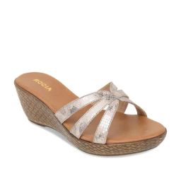 Rocia by Regal Women's Gun Metal Casual Wedges-picture-9