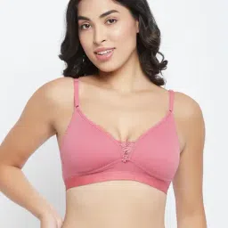 Clovia Pink Non Wired Non Padded T-Shirt Bra-picture-34