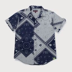 Gini & Jony Boys Dark Grey Printed Shirt-picture-33