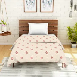 Spaces Printed Brown Cotton Single Dohar-image-20