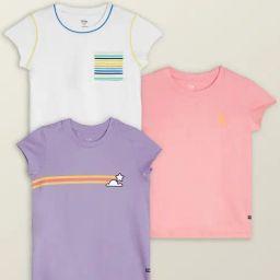 XY Life Kids Multicolor Cotton Printed T-Shirt (Pack of 3)-image-52