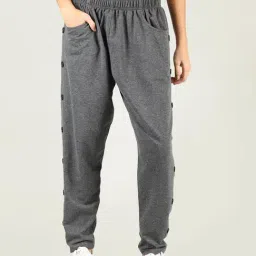 Chkokko Grey Cotton Trackpants-image-65