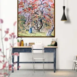 The Art House Abstract Multicolor Canvas Painting-38