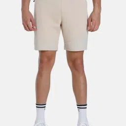 Puma Beige Cotton Regular Fit Texture Shorts-picture-38