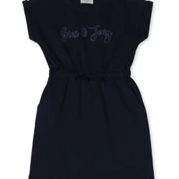 Gini & Jony Kids Black Cotton Printed Dress-image-41