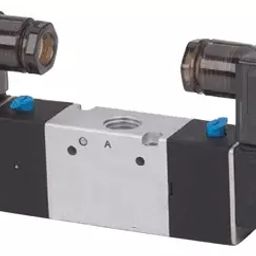 Techno 6.35 mm (1/4 inch) 5/2 Way 220 V AC Double Solenoid Valve S7200-5