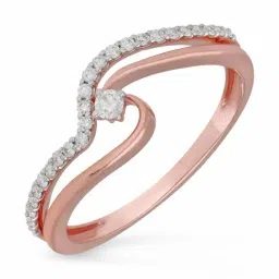 Malabar Gold and Diamonds 18k IGI Certified Diamond Rose Gold Ring for Women-picture-38
