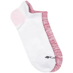 Columbia Dark Fuchsia & Light Grey Nylon Printed Socks Pack of 2-image-80