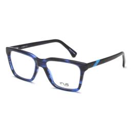 Irus Blue Square Eye Frames for Men-picture-0
