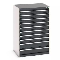 Bott 10 Drawer Sheet Steel Floor Standing Cabinet 800x650x1200 mm, 40020065.19V-image-28