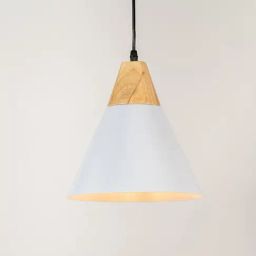 Whispering Homes White Metal Cone Pendant Light-image-23