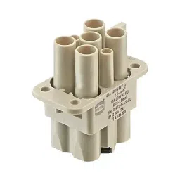 Harting Heavy Duty Connector Inserts / Modules HEAVY DUTY INSERT, RCPT, 4POS, 6MM2, 09120062762-31