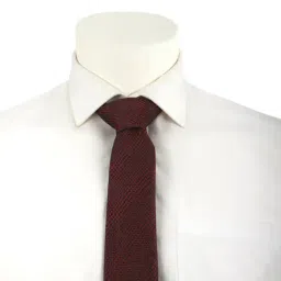 Van Heusen Maroon Embroidered Tie-picture-24