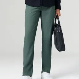 XYXX Men Relaxed Straight Leg Slim Fit Trousers-image-59