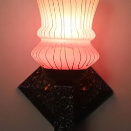 1ST TIME Pink & White Glass Cylinder Shaped Wall Lamp-picture-17
