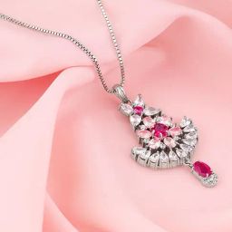 GIVA 925 Silver Mysterious Mirage Pendant with Box chain for Women & Girls-image-33