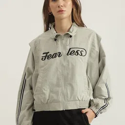 Iconic Women Bomber with Embroidered Jacket-34