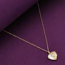 Kai Jewel Sterling Silver Gold A Hearty Rose Of Love Casual Chain Necklace-image-60