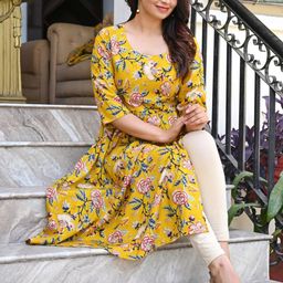 Niona Floral Printed A-Line Kurta-picture-42