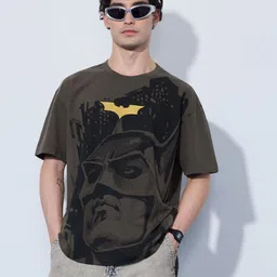 The Souled Store Oversized Batman Dark Knight Graphic Printed Pure Cotton T-Shirt-image-83