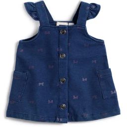 Chicco Girls Medium Blue Regular Fit Printed Dress-picture-19