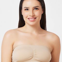 NOIRA Half Coverage Lightly Padded Cotton Bandeau Bra With All Day Comfort-9