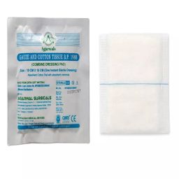 Agarwals Premium Sterile Combine Dressing Surgical Pad 10x10 cm, AS - NTM - 08 (Pack of 20)-24