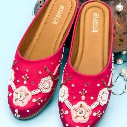 Kiana Women's Pink Mule Shoes-image-93