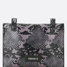 Forever 21 Purple Polyester Textured Sling Handbag-40