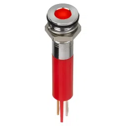 APEM LED INDICATOR, PANEL, 8MM, RED, 24VDC, Q8F1CXXR24E-picture-1