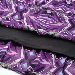 Antheaa Curve Plus Size Pleated Abstract Printed A-Line Midi Skirt image 2