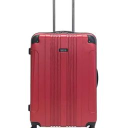 Kenneth Cole  Red Textured Large Checked Luggage-5