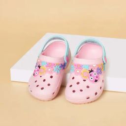 Pantaloons Junior Pink Back Strap Clogs-image-78
