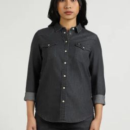 Lee Grey Casual Shirt-image-10