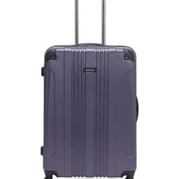 Kenneth Cole  Purple Textured Large Checked Luggage-7