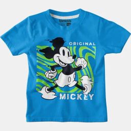 Bonkids Boys Mickey Mouse Printed Cotton T-Shirt-image-59
