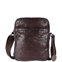 KOMPANERO Maverick Brown Printed Cross Body Bag-image-50
