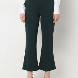 Smarty Pants Women Relaxed Lint Free Formal Bootcut Trousers-image-65
