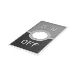 NKK SWITCHES ON-OFF PLATE, 12MM THREAD, TOGGLE SWITCH, AT202-28